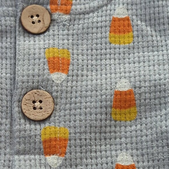 Candy Corn Baby Infant Bodysuit Mud Pie Size 3-6m Fall Halloween New-lp - Picture 3 of 11